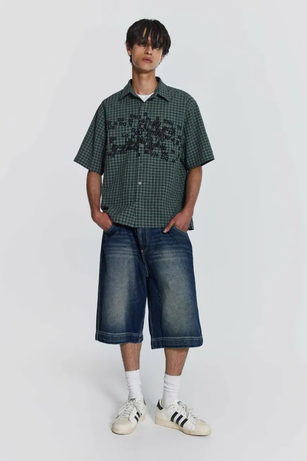 LDN Denim Jorts Blue Men Jaded London Shorts and Jorts LDN Denim Jorts Blue Men Jaded London Shorts and Jorts