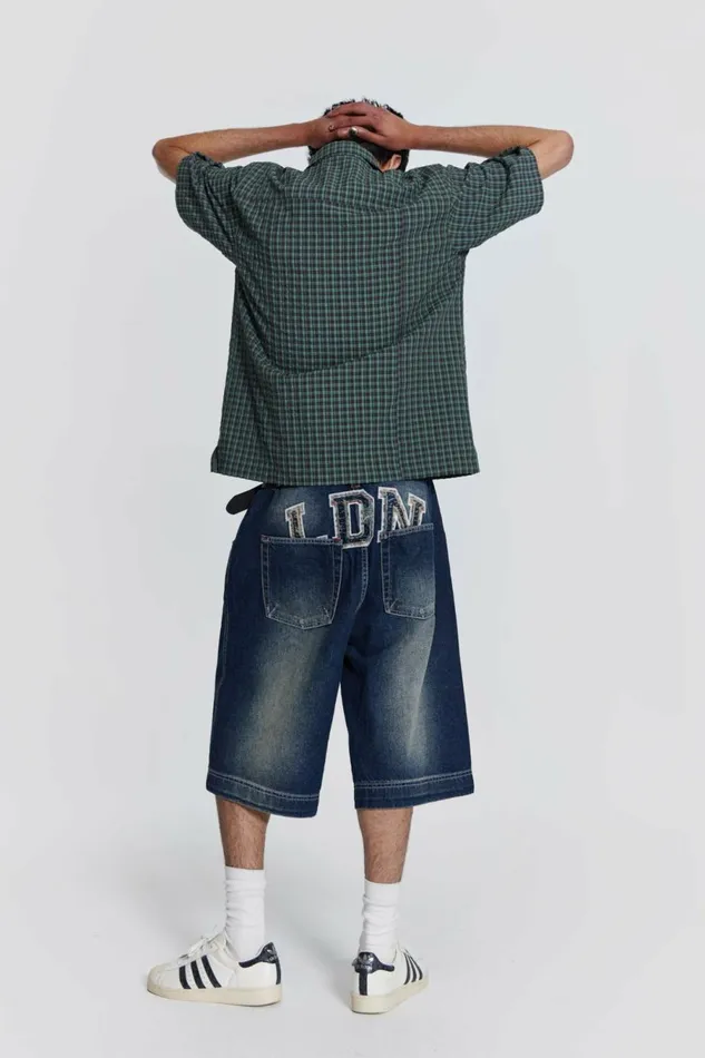 LDN Denim Jorts Blue Men Jaded London Shorts and Jorts LDN Denim Jorts Blue Men Jaded London Shorts and Jorts
