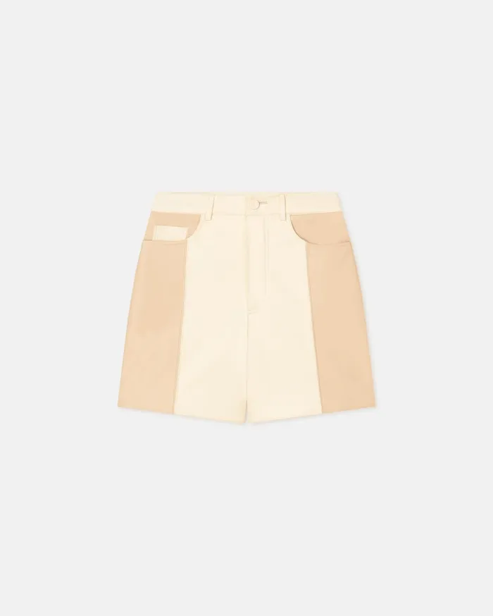 Leana AltLeather Shorts EgghsellVanilla Women Nanushka Shorts