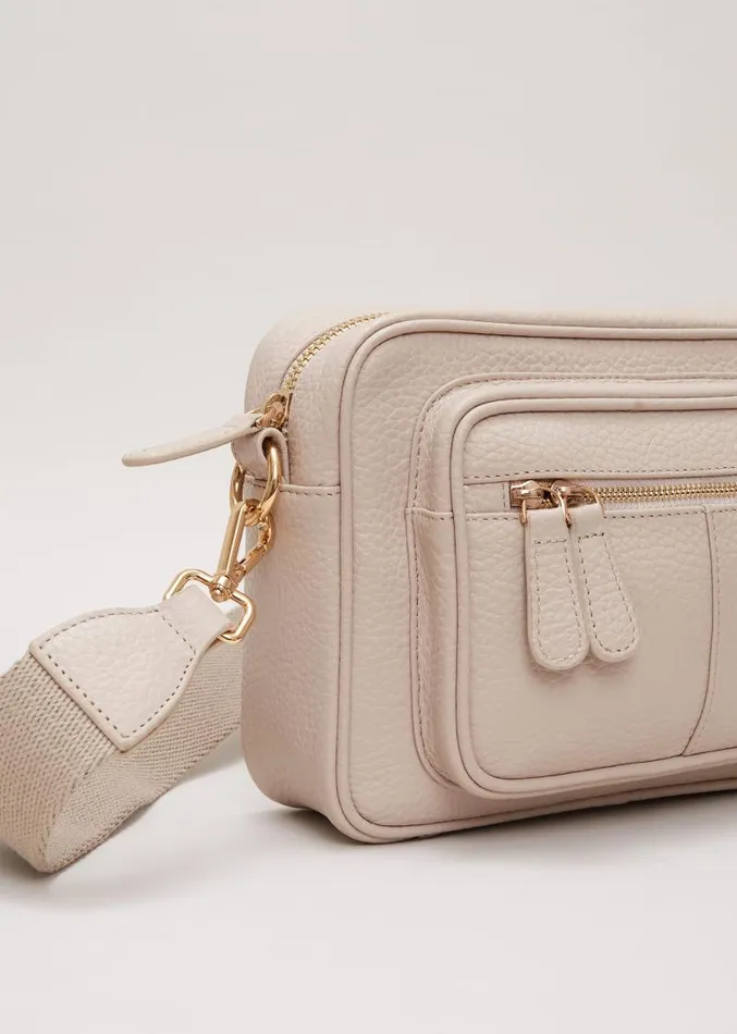 Leather Cross Body Bag Stone Women Phase Eight Bags and Clutches