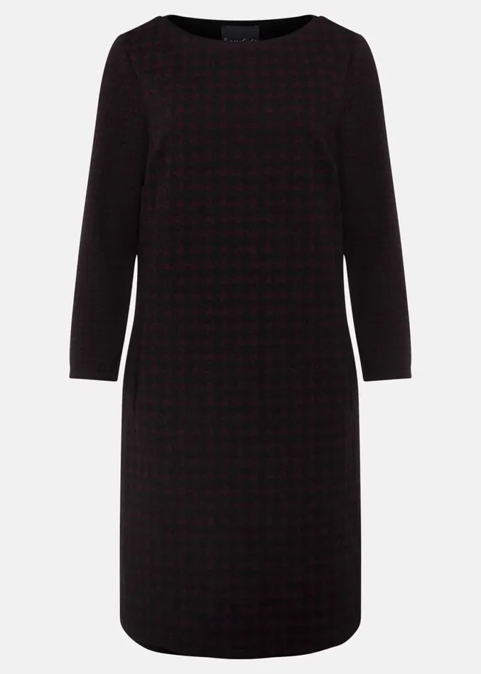 Lenia Check Dress Blackpewter Women Phase Eight Dresses