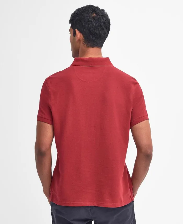 Lightweight Sports Polo Shirt Pink Mist Men Barbour Polo Shirts