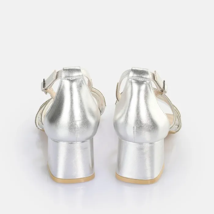 Lilly Glam Silver Buffalo Heels Lilly Glam Silver Buffalo Heels
