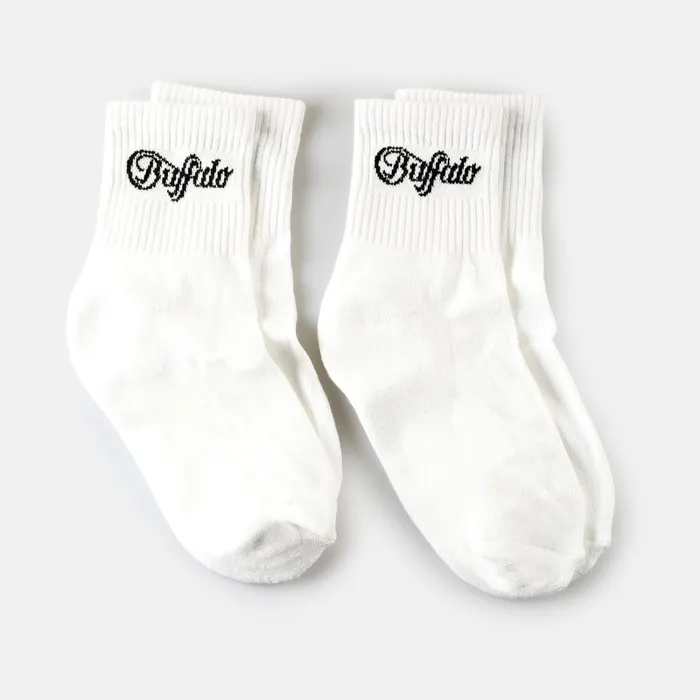 Logo Quarter 2 Pack White Buffalo Socks