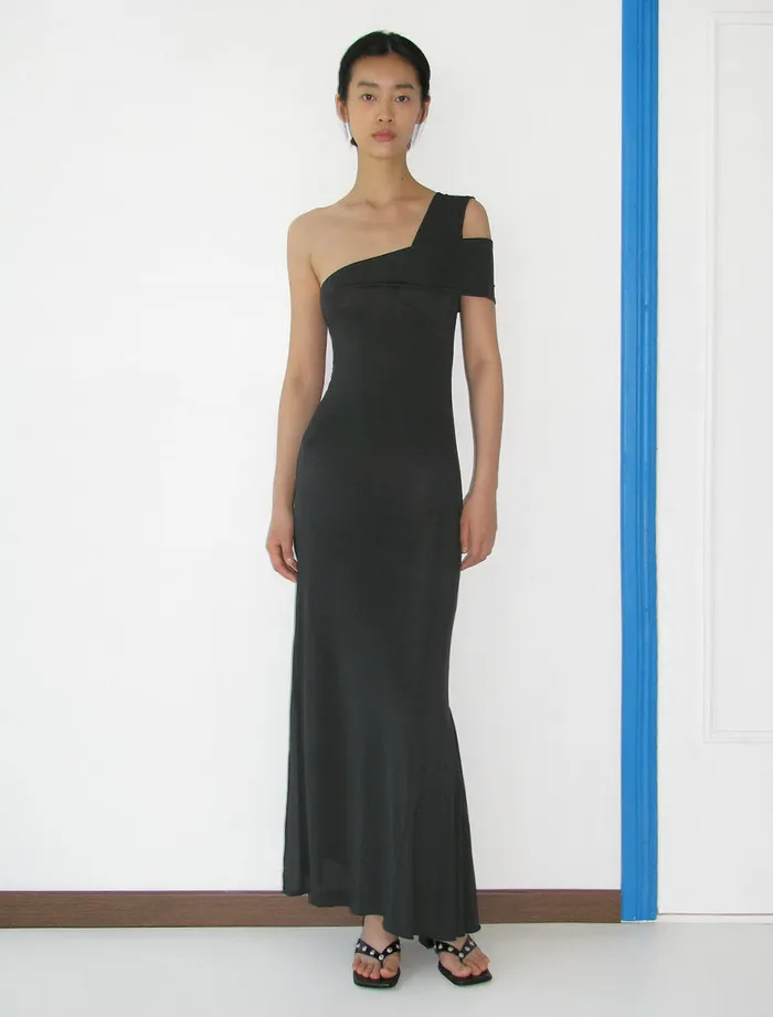 Long Howa Dark Grey Women Paloma Wool Dresses