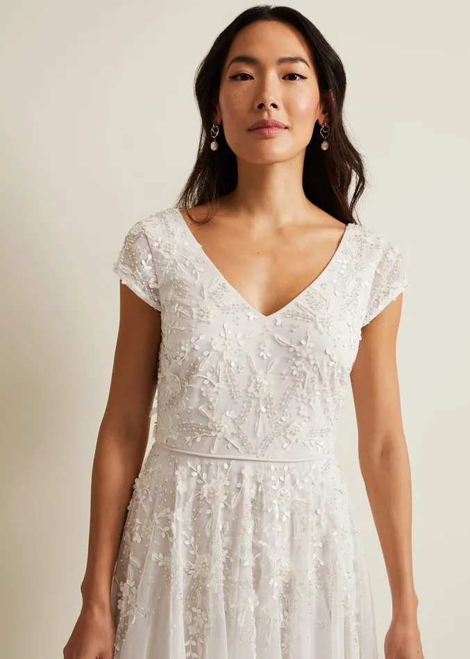Lorena Tulle Wedding Dress Ivory Women Phase Eight Dresses