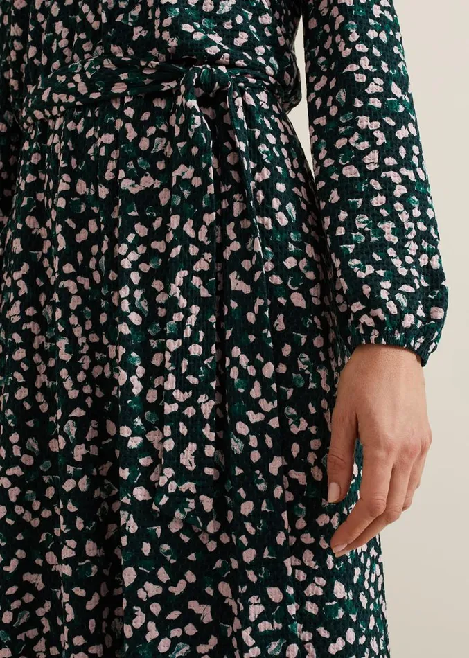 Loretta Midi Dress Green Multi Women Phase Eight Dresses