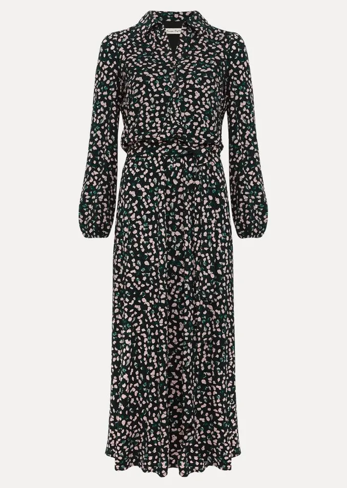 Loretta Midi Dress Green Multi Women Phase Eight Dresses