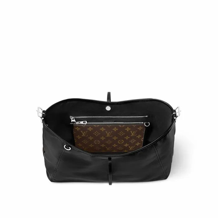 Louis Vuitton CarryAll Bag Louis Vuitton M25143 CarryAll Dark MM Black 8211 Louis Vuitton Handbag Store 8211 Women