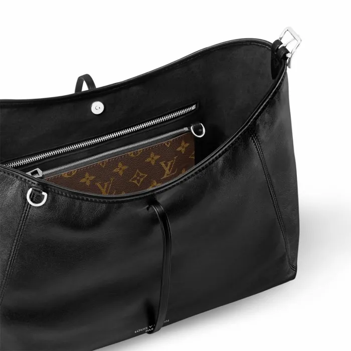 Louis Vuitton CarryAll Bag Louis Vuitton M25143 CarryAll Dark MM Black 8211 Louis Vuitton Handbag Store 8211 Women