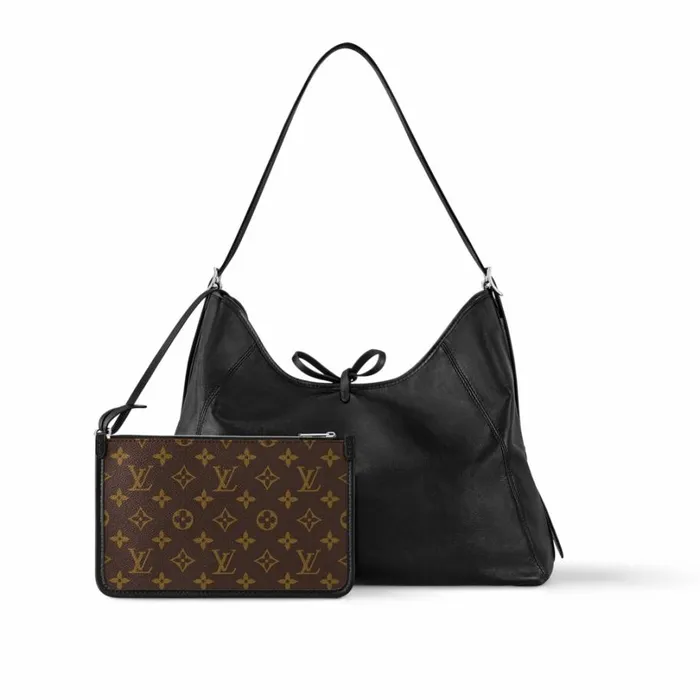 Louis Vuitton CarryAll Bag Louis Vuitton M25143 CarryAll Dark MM Black 8211 Louis Vuitton Handbag Store 8211 Women