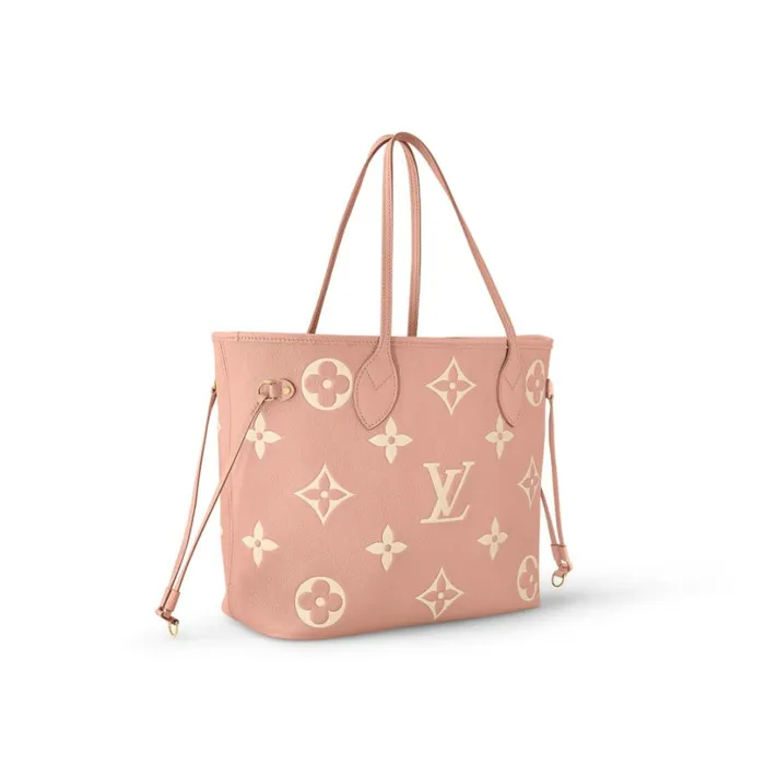 Louis Vuitton Neverfull Bag Louis Vuitton Neverfull MM M46329 Trianon Pink Cream 8211 Louis Vuitton Handbag Store 8211 Women