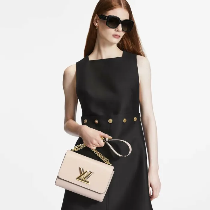 Louis Vuitton Twist Bag Louis Vuitton Quartz White M21116 Twist MM 8211 Louis Vuitton Handbag Store 8211 Women