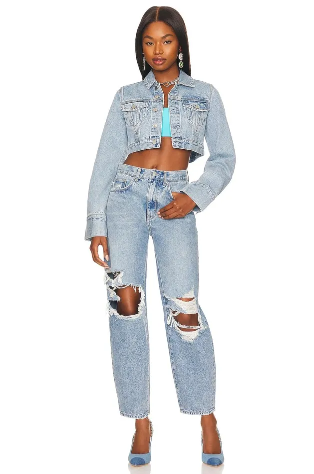 Lovers and Friends Denim Women Casey Micro Shrunken Jacket Chateau Lovers and Friends Denim Women Casey Micro Shrunken Jacket Chateau