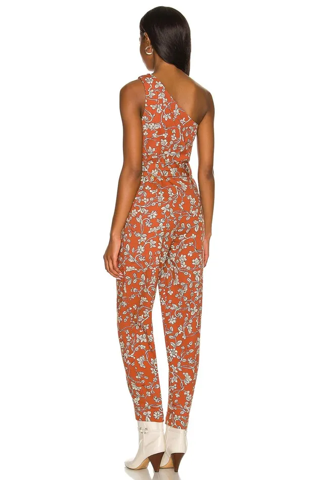 Lovers and Friends Denim Women Trent Jumpsuit Zoe Rust Floral Lovers and Friends Denim Women Trent Jumpsuit Zoe Rust Floral