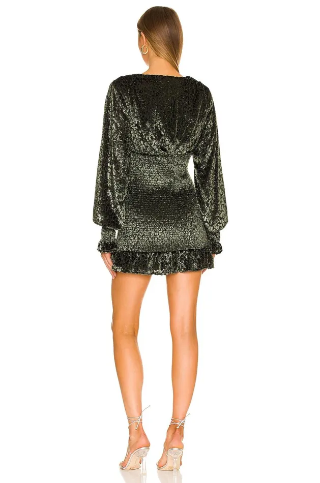 Lovers and Friends Dresses Women Edith Mini Dress Moss Green Lovers and Friends Dresses Women Edith Mini Dress Moss Green