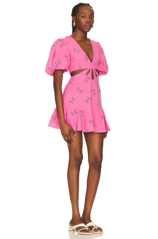 Lovers and Friends Dresses Women Farrah Mini Dress Fuchsia Pink Lovers and Friends Dresses Women Farrah Mini Dress Fuchsia Pink