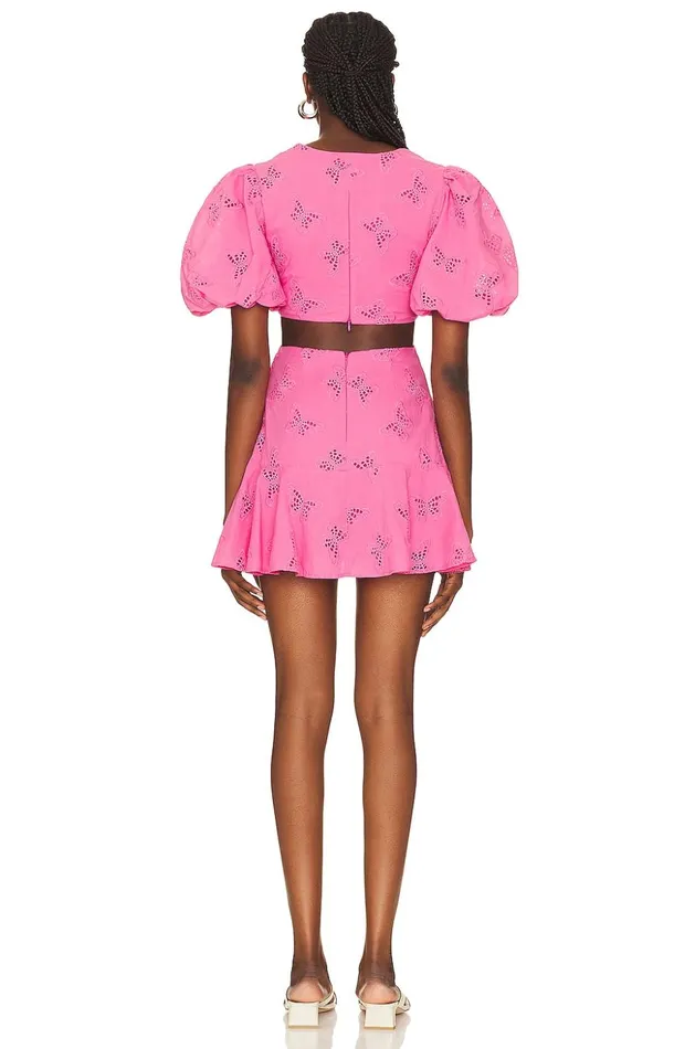 Lovers and Friends Dresses Women Farrah Mini Dress Fuchsia Pink Lovers and Friends Dresses Women Farrah Mini Dress Fuchsia Pink