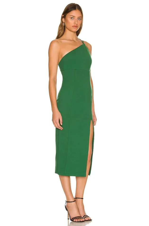Lovers and Friends Dresses Women Kim Midi Dress Dark Green Lovers and Friends Dresses Women Kim Midi Dress Dark Green