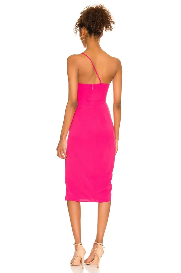 Lovers and Friends Dresses Women Lazo Midi Dress Hot Pink Lovers and Friends Dresses Women Lazo Midi Dress Hot Pink