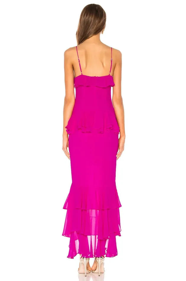 Lovers and Friends Dresses Women Melissa Gown Magenta Lovers and Friends Dresses Women Melissa Gown Magenta