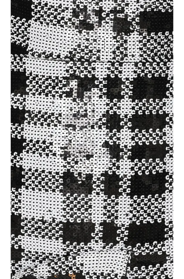 Lovers and Friends Dresses Women Sala Sequin Mini Dress Black and White Check Lovers and Friends Dresses Women Sala Sequin Mini Dress Black and White Check