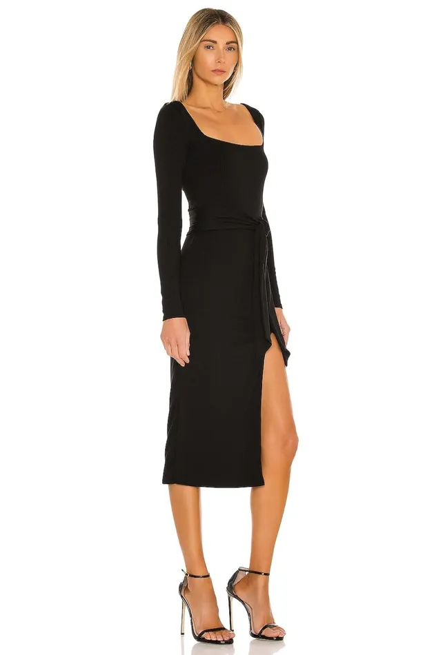 Lovers and Friends Dresses Women Sariah Midi Dress Black Lovers and Friends Dresses Women Sariah Midi Dress Black