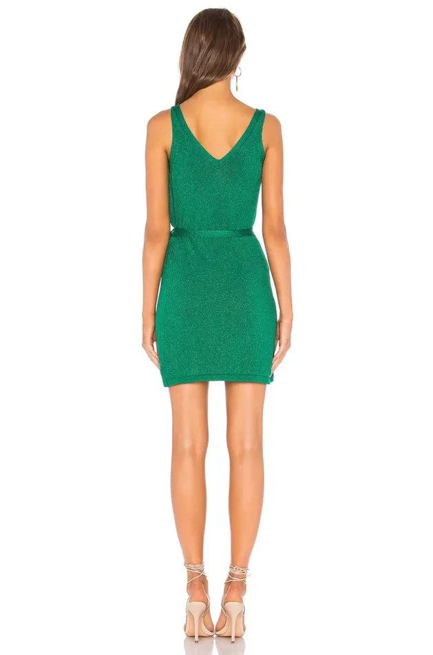 Lovers and Friends Dresses Women Wrap Up Sweater Dress Kelly Green Lovers and Friends Dresses Women Wrap Up Sweater Dress Kelly Green