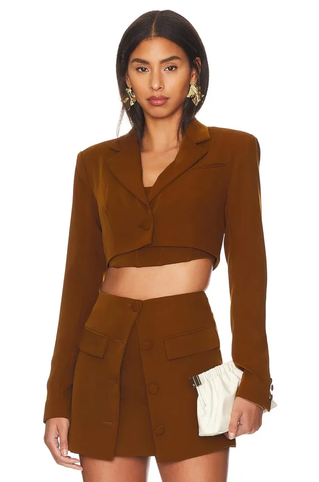 Lovers and Friends Jackets and Coats Women Christelle Blazer Mocha Brown Lovers and Friends Jackets and Coats Women Christelle Blazer Mocha Brown