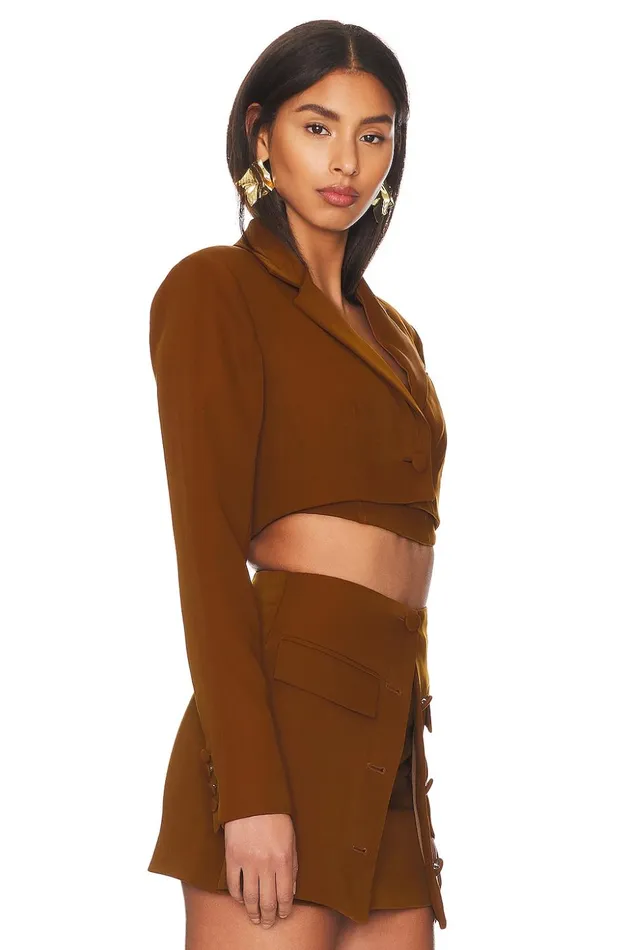 Lovers and Friends Jackets and Coats Women Christelle Blazer Mocha Brown Lovers and Friends Jackets and Coats Women Christelle Blazer Mocha Brown