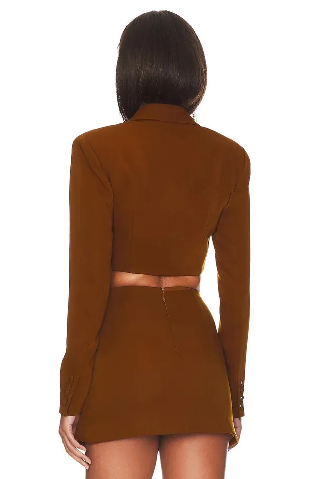 Lovers and Friends Jackets and Coats Women Christelle Blazer Mocha Brown Lovers and Friends Jackets and Coats Women Christelle Blazer Mocha Brown