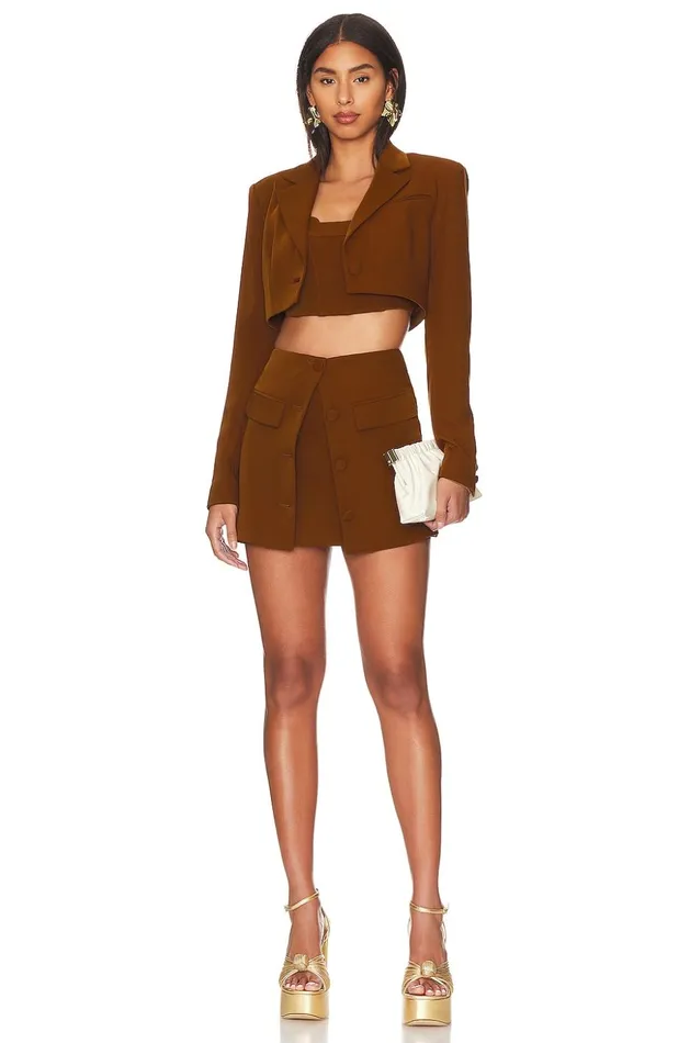 Lovers and Friends Jackets and Coats Women Christelle Blazer Mocha Brown Lovers and Friends Jackets and Coats Women Christelle Blazer Mocha Brown