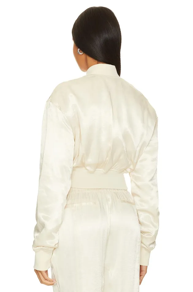 Lovers and Friends Jackets and Coats Women Miranda Bomber Jacket Cream Lovers and Friends Jackets and Coats Women Miranda Bomber Jacket Cream