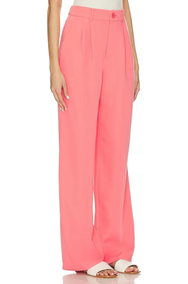 Lovers and Friends Pants Women X Jetset Christina Sydney Pant Coral Pink Lovers and Friends Pants Women X Jetset Christina Sydney Pant Coral Pink
