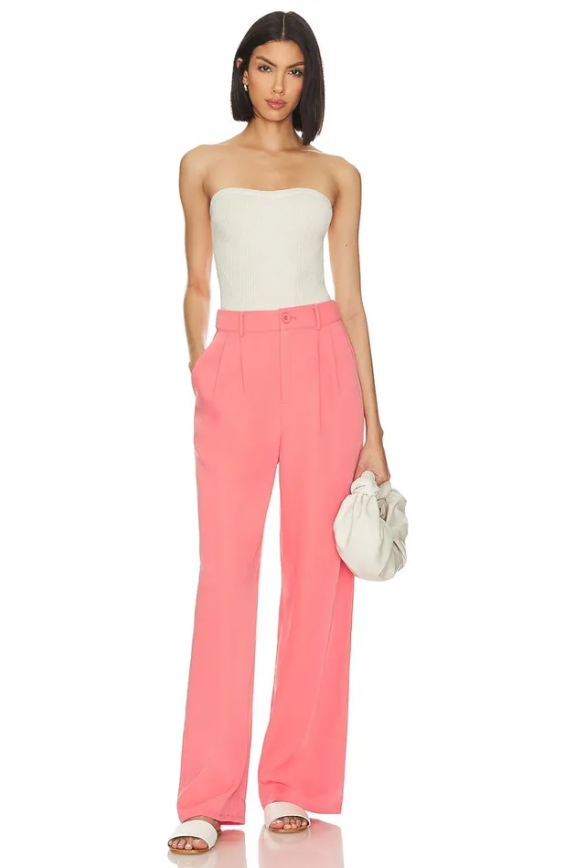 Lovers and Friends Pants Women X Jetset Christina Sydney Pant Coral Pink Lovers and Friends Pants Women X Jetset Christina Sydney Pant Coral Pink