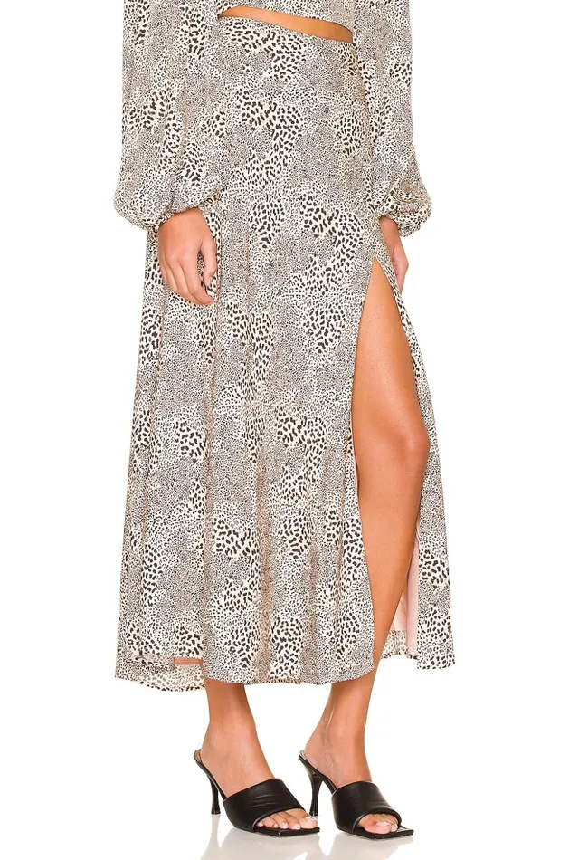Lovers and Friends Skirts Women Anderson Midi Skirt Cheetah Lovers and Friends Skirts Women Anderson Midi Skirt Cheetah