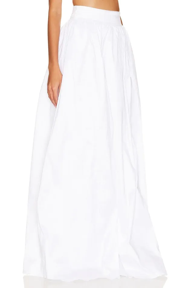 Lovers and Friends Skirts Women Lucille Maxi Skirt Stark White Lovers and Friends Skirts Women Lucille Maxi Skirt Stark White