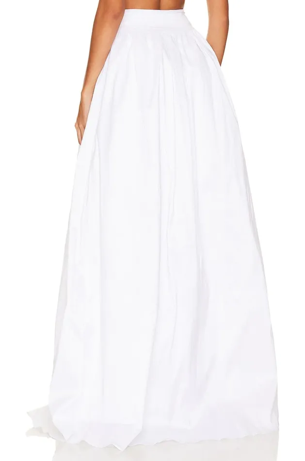 Lovers and Friends Skirts Women Lucille Maxi Skirt Stark White Lovers and Friends Skirts Women Lucille Maxi Skirt Stark White