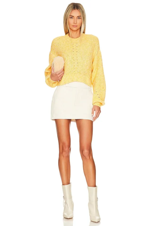 Lovers and Friends Sweaters and Knits Women Lovers Friends Ariella Cropped Pullover Yellow Multi Lovers and Friends Sweaters and Knits Women Lovers Friends Ariella Cropped Pullover Yellow Multi