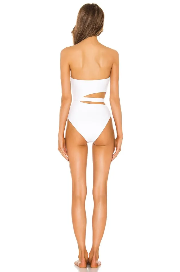 Lovers and Friends Swimsuits and CoverUps Women American Girl One Piece White Lovers and Friends Swimsuits and CoverUps Women American Girl One Piece White