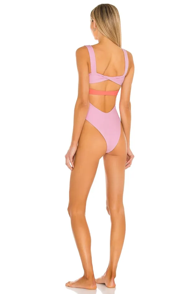 Lovers and Friends Swimsuits and CoverUps Women Daytona One Piece Pink and Orange Lovers and Friends Swimsuits and CoverUps Women Daytona One Piece Pink and Orange