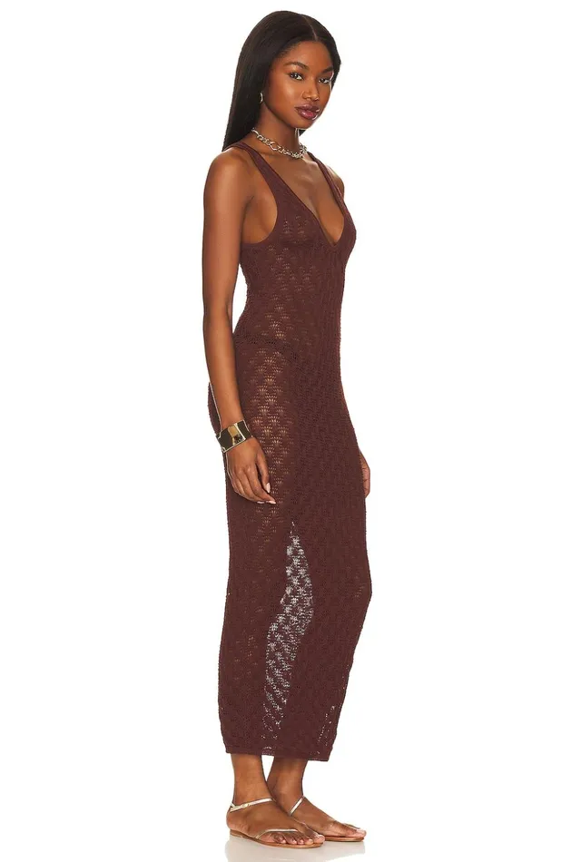 Lovers and Friends Swimsuits and CoverUps Women Manu Dress Chocolate Lovers and Friends Swimsuits and CoverUps Women Manu Dress Chocolate