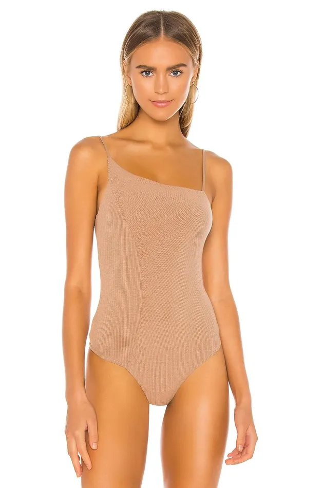Lovers and Friends Tops Women Donovan Bodysuit Tan Lovers and Friends Tops Women Donovan Bodysuit Tan