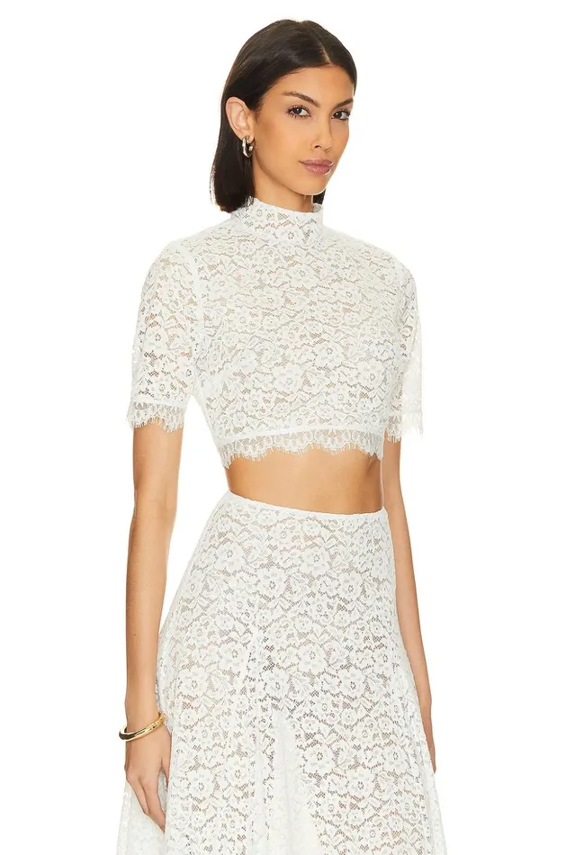 Lovers and Friends Tops Women Emilia Top White Lace Lovers and Friends Tops Women Emilia Top White Lace