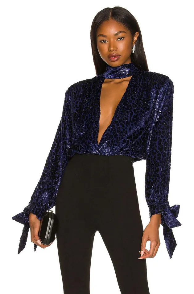 Lovers and Friends Tops Women Estella Bodysuit Navy
