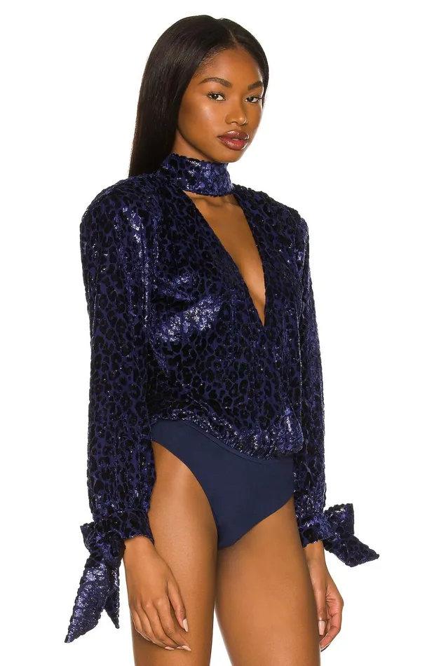 Lovers and Friends Tops Women Estella Bodysuit Navy Lovers and Friends Tops Women Estella Bodysuit Navy