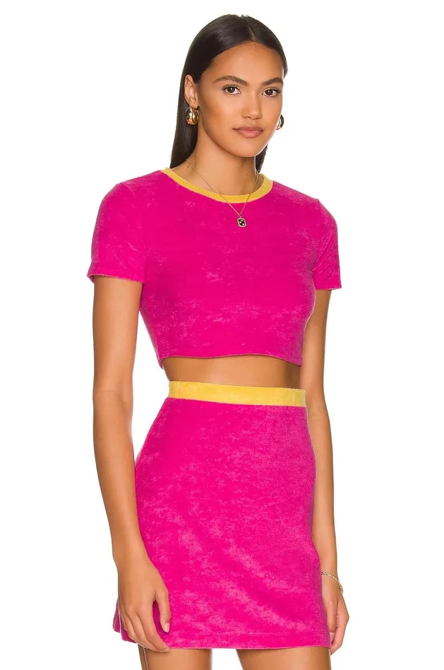 Lovers and Friends Tops Women Lana Crop Top Magenta Lovers and Friends Tops Women Lana Crop Top Magenta