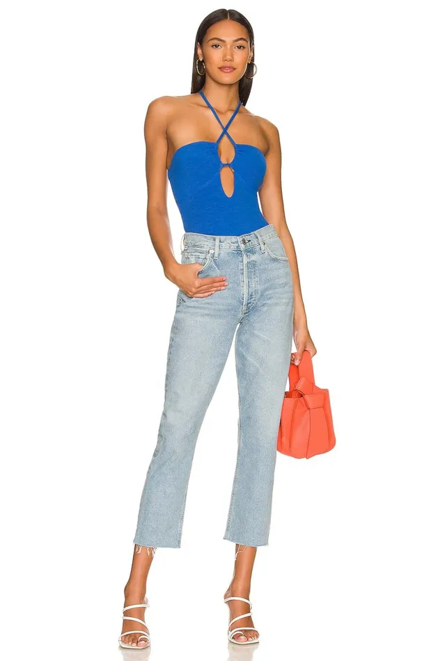 Lovers and Friends Tops Women Misha Bodysuit Blue Lovers and Friends Tops Women Misha Bodysuit Blue