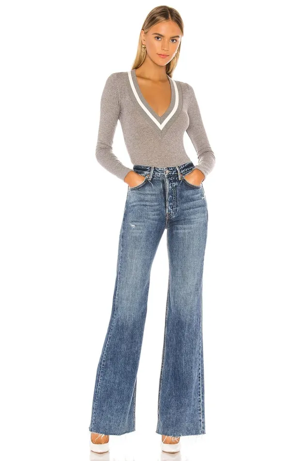 Lovers and Friends Tops Women Natasha Bodysuit Heather Grey Lovers and Friends Tops Women Natasha Bodysuit Heather Grey