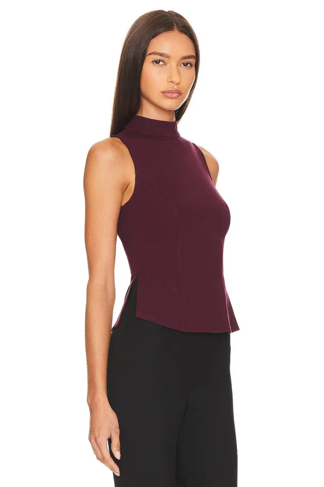 Lovers and Friends Tops Women Tanya Top Midnight Burgundy Lovers and Friends Tops Women Tanya Top Midnight Burgundy